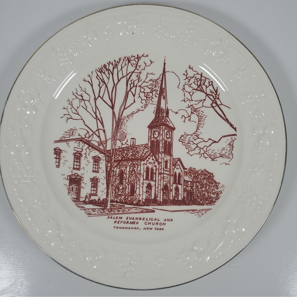 Homer Laughlin Salem Evangelical And Reformed Church Collectors Plate